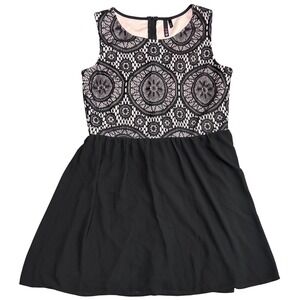 Black‎ Lace Sleeveless Fit & Flare Dress - Special Occasion XL